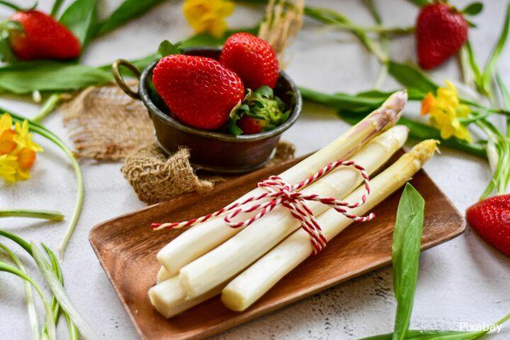 Leckerer regionaler Spargel